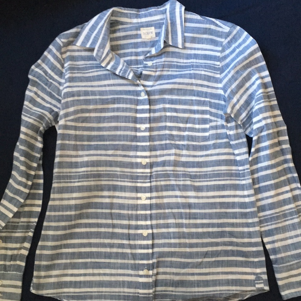 J. Crew striped button down, sz S